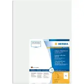 Herma Folienetiketten Special Nr. 9542, 297 x 420 mm, wetterfest, abwaschbar, selbstklebend, schmutzabweisend, weiß, 10 Stück