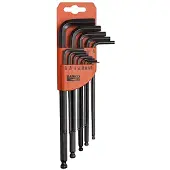 Bahco Set Of 12 Imperial And Phosphated Long Inbusschlüssel-set