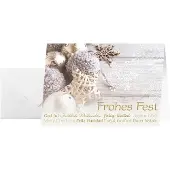 Sigel Weihnachtskarten Christmas Feeling, DIN A6, Glanzkarton, inkl. Umschlag, 25 Stück