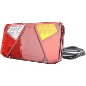 Secorut Anhænger-baglygte Åbne kabelender Blinklys, Bremselys, Baglygte, Reflektor, Tågebaglygte, Baklys højre, bagved 12 V, 24 V Transparent