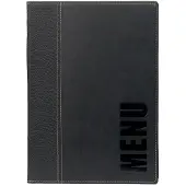 Securit MC-TRA5-BL, A4, Leder, PU-Kunststoff, Kunststoff, Schwarz, Matt, Lack, Kunststoff, Abgerundete Ecken
