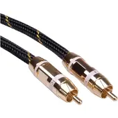 Roline GOLD Cinch-Verbindungskabel simplex Stecker / Stecker, weiss 5,0m