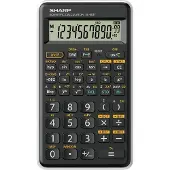 Sharp EL-501T, Tasche, Wissenschaftlicher Taschenrechner, 12 Ziffern, 1 Zeilen, Akku, Schwarz, Weiß