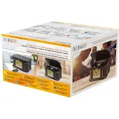 Technaxx TX-103, Audio-Plattenspieler mit Riemenantrieb, Halbautomatisch, Schwarz, Gold, 33,45,78 RPM, DC-Motor, Drehregler
