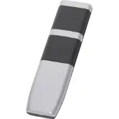 Eltako 30000769 Funk-Fernbedienung mit 2 Doppelwippen, Oberseite alu lackiert, Unterseite und Wippen Anthrazit-Soft-Lackierung FF8-al/anso