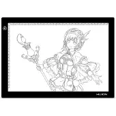 HUION L4S, Kabelgebunden, 310 x 210 mm, USB, Stift, LED, 745 cd/m²
