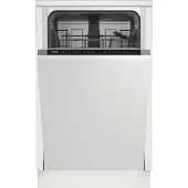 Beko DIS35026, Voll integriert, Single (45 cm breit), Schwarz, Tasten, LED, Heiß