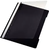 Leitz Schnellhefter 4191, DIN A4, PVC, 25 Stück, schwarz