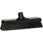 Vikan Hygiene 7060-9 Bodenschrubber schwarz, harte Fasern, 305 mm