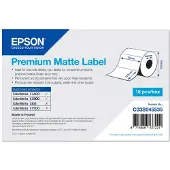 Epson Premium Matte Label - Die-cut Roll: 76mm x 127mm, 265 labels, Weiß, Gestanztes Etikett, Tintenstrahl, Acryl, Permanent, Matte