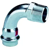 Viega Prestabo bøjning 1/2x15 mm 90 grader af ulegeret stål Muffe / nippel, SC-contur