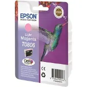 Epson Hummingbird Singlepack Light Magenta T0806 Claria Photographic Ink, Standardertrag, Magenta, Tinte auf Pigmentbasis, 7,4 ml, 1 Stück(e), Einzelpackung