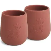 Usorteret - Abel Silicone Cup 2-Pack - Mahogany (NU112)