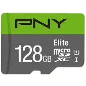 PNY Technologies Elite, 128 GB, MicroSDXC, Klasse 10, UHS-I, 100 MB/s, Class 1 (U1)