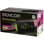 Sencor SRC 170 GN, Uhr, Digital, FM, LED, 3,05 cm (1.2 Zoll), Grün