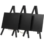 Securit Mini Kreidetafel-staffelei 24 x 11,5 Cm Schwarz 3er-pack