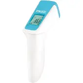 Homedics Infrared No-Touch Forehead Thermometer with Instant Reading, Fever Alarm, Digital LCD Display (Green/Yellow/Red) - Temporal Scan Technology