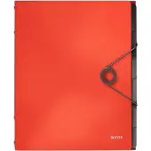 Leitz Sorteringsmappe Solid PP 6-delt rød - (4 stk.)