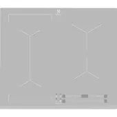 Electrolux EIV63440BS, Silber, Integriert, Zonen-Induktionskochfeld, Glas, 4 Zone(n), 4 Zone(n)