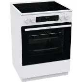 Gorenje Gecs6c70wc 60 Cm Glaskeramik-küche Mit Backofen 4 Brennern
