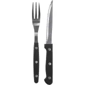 BBQ Steak-Burger-Pizza-Besteck-Set 12-teilig aus Edelstahl