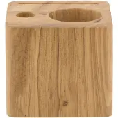 Security Plus CUBE til regning i massivt træ i teak