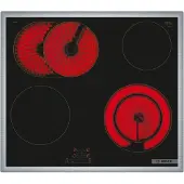 Bosch Serie 4 PKN645BA2E, Schwarz, Integriert, 60 cm, Keramik, Glaskeramik, 4 Zone(n)