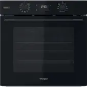 Whirlpool OMSK58RU1SB, Medium, Elektrischer Ofen, 71 l, 71 l, Lüfterunterstützt, Hydrolytisch + Pyrolytisch