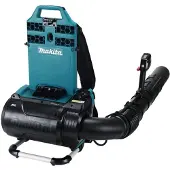 Makita UB002CZ, Rucksack-Gebläse, 273,6 km/h, 1140 m³/h, Schwarz, Blau, 22000 RPM, IPX4