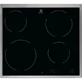 Electrolux EHF6240XXK, Schwarz, Integriert, 57.6 cm, Keramik, Glaskeramik, 4 Zone(n)