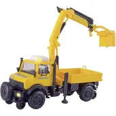KIBRI H0 Zweiwege Unimog GleisBau mit Arbeitskran