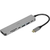 IBox IUH3SL4K, USB Typ-C, USB 3.2 Gen 1 (3.1 Gen 1) Type-C, USB 3.2 Gen 2 (3.1 Gen 2) Type-A, 5000 Mbit/s, 30 Hz, 3840 x 2160 Pixel, Silber