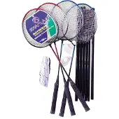 Spartan Gear Rinkins für Badminton mit Power Net für 4 Spieler
