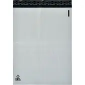 BNTOFFICE Forsendelsesposer PE A2 hvid 400x600mm 100stk/pak - (100 stk.)
