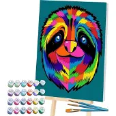 HOBBY2YOU Splat-Malerei nach Zahlen, LAZY 30x40 cm
