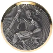HP Autozubehör Christophorus-Plakette (Ø) 43 mm Gold, Silber