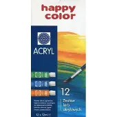 HAPPY COLOR Acrylfarben 12 Farben