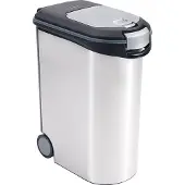 Curver Futter-Container 20kg / 54L Metal schwarz/Silber 49,3 x 27,8 x 60,5 cm