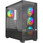 NÖRDIC Gaming NGC-1150, Tower, PC, Schwarz, ATX, micro ATX, Mini-ATX, Gaming, Multi