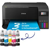 Epson EcoTank ET-2830, Tintenstrahl, Farbdruck, 4800 x 1200 DPI, Farbkopieren, A4, Schwarz