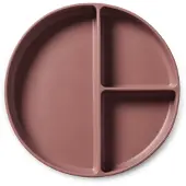 Nuuroo Mingo Unterteilter Teller Silikon, Mahogany