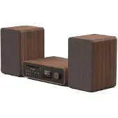 Pure Micro HiFi Classic Stereo, Heim-Audio-Mikrosystem, Schwarz, Walnuss, 50 W, 2-Wege, 16,5 cm, 3,17 cm
