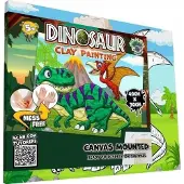 HOBBY2YOU - Clay painting on canvas 30x40cm - Dinosaurs (777689)