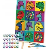 SPLAT PLANET Splat-Malerei nach Zahlen, DINOSAURIER 30x40 cm