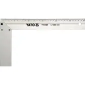 YATO YT-7082, Schreibtisch-Lineal, Aluminium, Aluminium, cm, mm, 350 mm, 1 Stück(e)