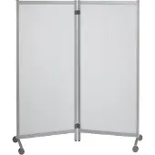PaperFlow Mobile Trennwand, desinfektionsmittelbeständig, 2 Elemente, semitransparent