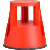 Twinco Rollhocker THXX000002, aus Kunststoff, Höhe 42cm, Tragkraft 150kg, rot