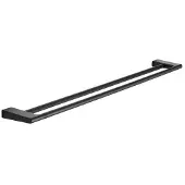 Pressalit håndklaedestang Style mat sort dobbelt 81 cm