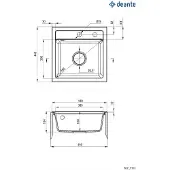 Deante 1-bowl granite sink