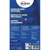 Avery Zweckform TYVRD-50 Einlassbänder 19 x 256 mm, rot, Tyvek, nummeriert, 500 Stück
